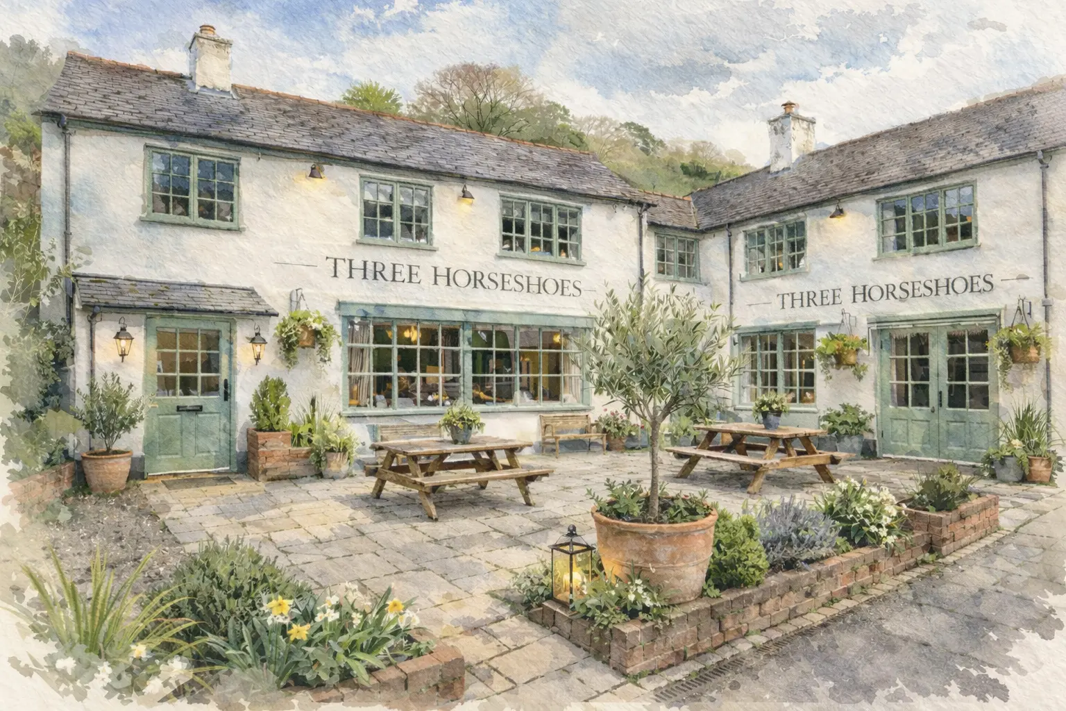 The Three Horseshoes, our sister pub at Cowley near Exeter